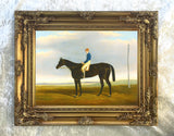 Fine Oleograph on Canvas - Deception, Winner of the 1839 Oaks, with Jockey Up