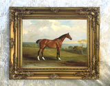 Fine Oleograph on Canvas of the Bay Hunter "Clinker" aft. John Ferneley
