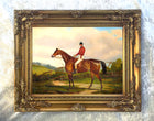 Fine Oleograph on Canvas - The Racehorse "Fernhill" with Jockey up.