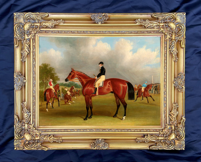 Fine Oleograph on Canvas - Portrait of the Derby Winner 