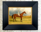 Fine Oleograph on Canvas - Study of a Racehorse & Jockey