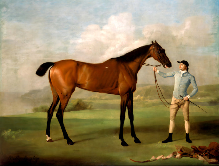 Gilt Framed Oleograph of the Racehorse 