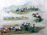 Fine Oleograph on Canvas - The 1912 Grand National