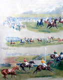 Fine Oleograph on Canvas - The 1912 Grand National