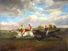 Fine Oleograph on Canvas - At the Liverpool Races