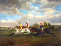 Fine Oleograph on Canvas - At the Liverpool Races