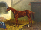 Fine Oleograph on Canvas of the Racehorse "Keatigerna"