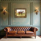 Fine Oleograph on Canvas of the Bay Colt "Lecturer"