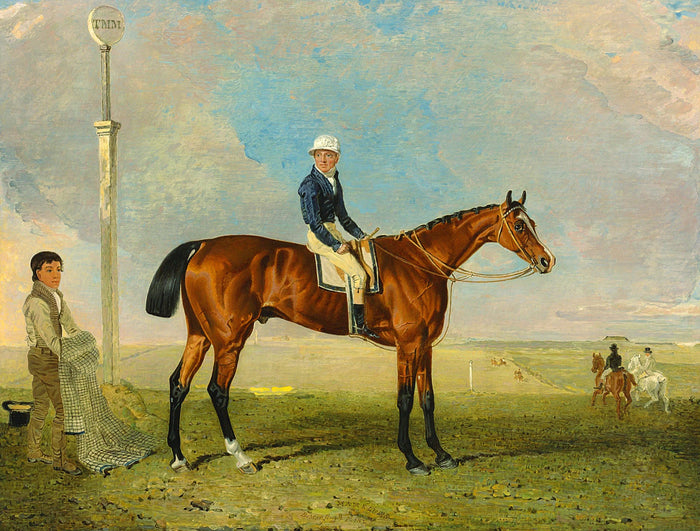 Fine Oleograph on Canvas of the Bay Racehorse 