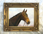 Fine Oleograph on Canvas - Portrait of a Racehorse