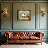 Fine Oleograph on Canvas - A side-saddled grey hunter aft. John Ferneley