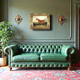 Fine Oleograph on Canvas -Portrait of a Chestnut Hunter aft. David Dalby of York