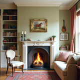 Fine Lithograph on Stretched Canvas of a Bay Hunter in an Extensive Landscape