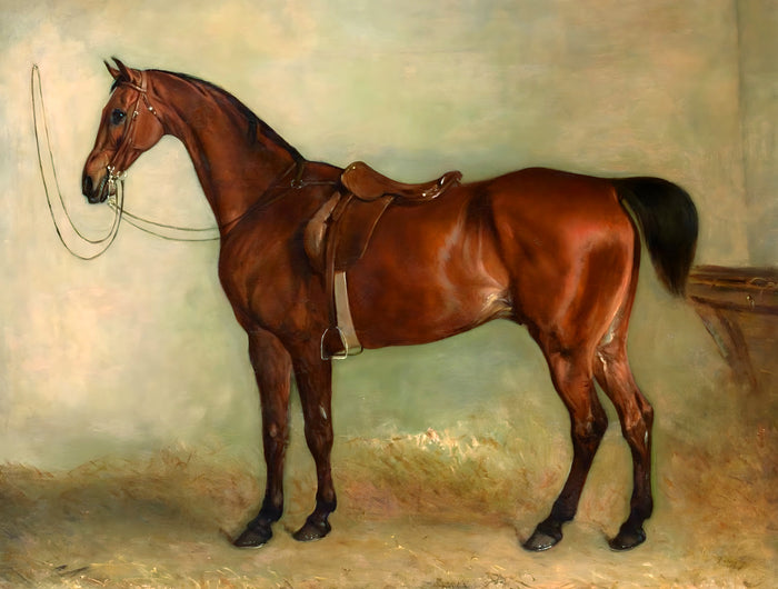 Oleograph on Canvas of the Bay Horse 