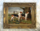 Fine Oleograph on Canvas - A Pair of Warwickshire Hounds
