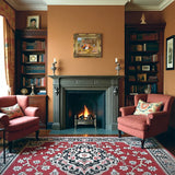 Fine Oleograph on Canvas - Chickens & Pigeons in a Yard