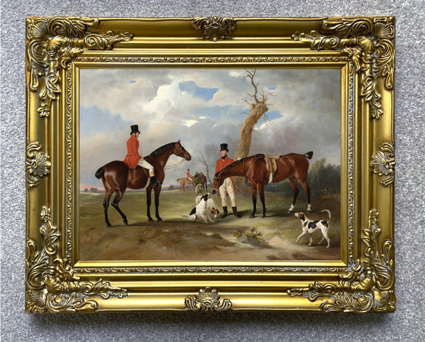 Oleograph on Canvas of "The Quorn Hunt"