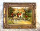 Fine Lithograph on Canvas of a Hunting Scene - Heading Out
