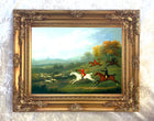 Oleograph on Canvas of "The Hunt - Full Cry"