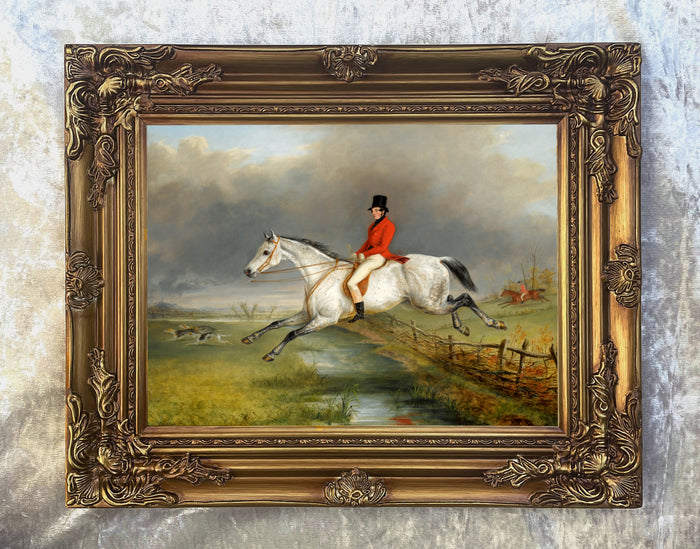 Fine Oleograph on Canvas - Huntsman 