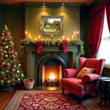 Fine Oleograph on Canvas of Huntsmen & Hounds in a Landscape