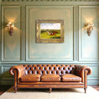 Superb Oleograph on Canvas - The Grand Leicestershire Steeplechase