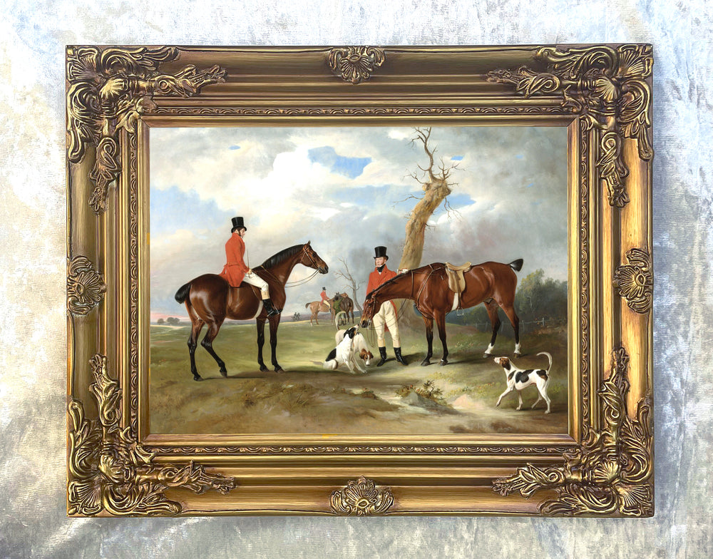 Oleograph on Canvas of "The Quorn Hunt"