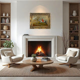 Fine Lithograph on Stretched Canvas of a Hunting Scene  - The Quorn Hunt