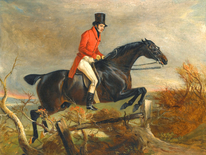 Oleograph on Canvas of a Huntsman