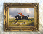 Oleograph on Canvas of a Huntsman & Hounds after J.F.Herring