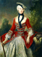 Exquisite Oleograph on Canvas - Portrait of an C18th Lady