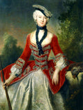 Exquisite Oleograph on Canvas - Portrait of an C18th Lady