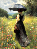 Fine Oleograph on Canvas - A Summers Afternoon Stroll