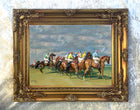 Oleograph on Canvas "Before the Start at Newmarket" after Munnings