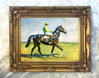 Oleograph on Canvas of a Racehorse after A.J.Munnings