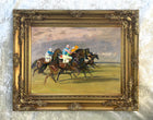 Fine Oleograph on Canvas - "Starters Orders at Newmarket" - Alfred Munnings