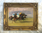 Fine Lithograph on Stretched Canvas of "Starters Orders at Newmarket" - Alfred Munnings