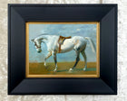 Fine Large Oleograph on Canvas of a Dapple Grey Horse aft. Munnings