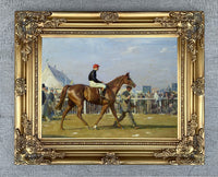 Fine Lithograph on Stretched Canvas of the Derby Winner  "Humorist" - Alfred Munnings