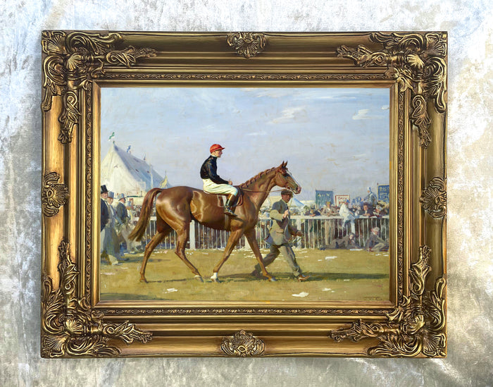 Fine Lithograph on Stretched Canvas of the Derby Winner  