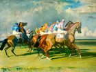 Fine Oleograph on Canvas "The Start at Newmarket" after Alfred Munnings