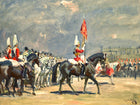 Fine Lithograph on Stretched Canvas - "The New Standard" after the original by Alfred Munnings