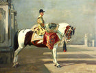 Ornate Framed Oil Painting Print on Canvas - The Drummer of the First Life Guards