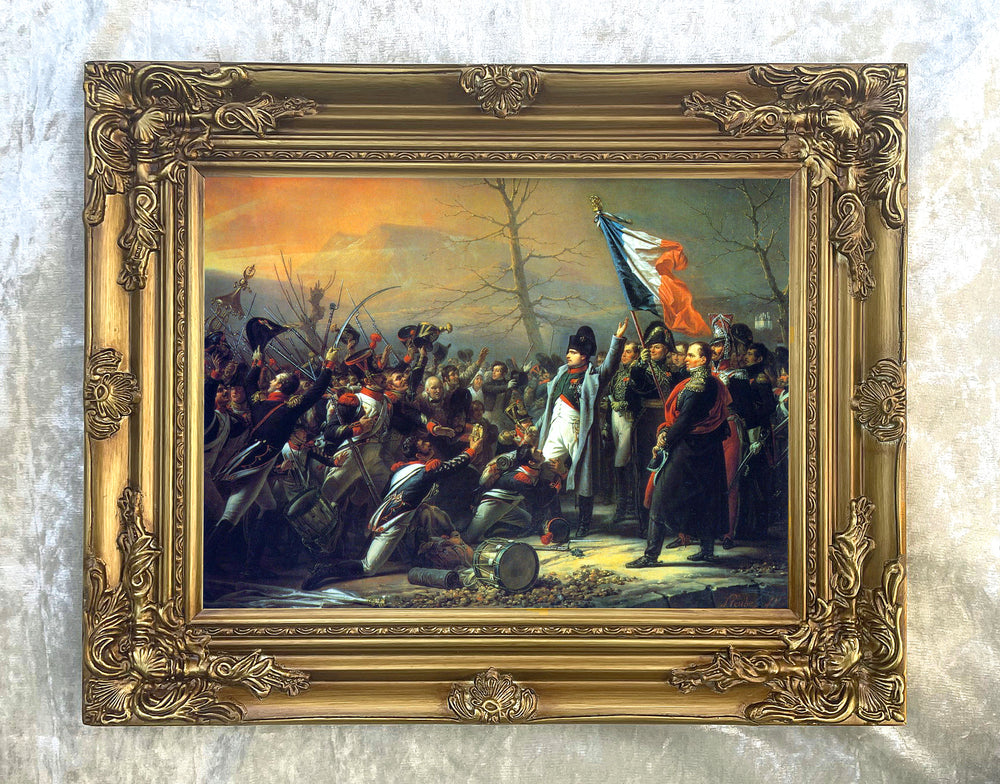 Fine Oleograph on Canvas - Retour de Napoleon d' Isle d'Elbe