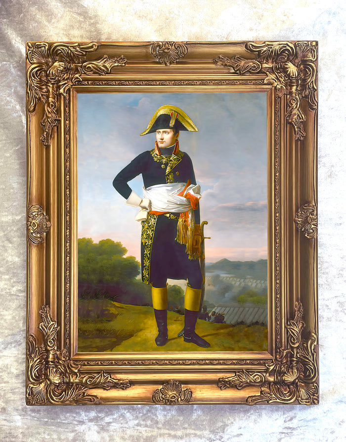 Fine Oleograph on Canvas - Portrait of a Napoleon Bonaparte
