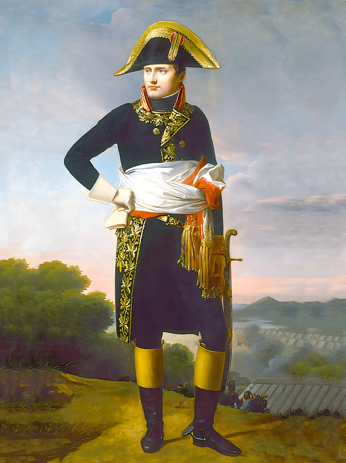 Fine Oleograph on Canvas - Portrait of a Napoleon Bonaparte