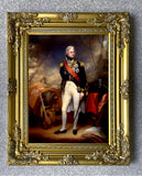 Lord Nelson - Superb Full length Portrait Oleograph on Canvas