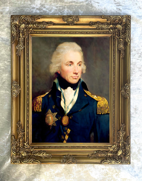 Fine Portrait of Admiral Horatio Nelson - Oleograph on Canvas