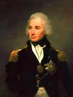 Superb Portrait of Admiral Horatio Nelson - Oleograph on Canvas
