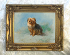 Fine Oleograph on Canvas - Portrait of a Norfolk Terrier aft. Thorburn